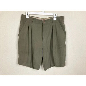 Tommy Bahama Green Silk Shorts Size 34